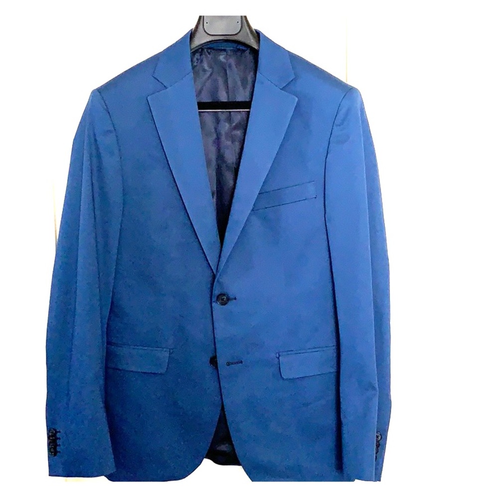 Men’s blue cotton blazer